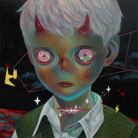 "Whereabouts of God #30" by Hikari Shimoda | surrealismo pop japones, obras de arte pop contemporaneo, pinturas, pop art pictures inspiration | art selecta obras de arte, pintura, pop art, cool pictures, imagenes tristes | "Whereabouts of God #30" by Hikari Shimoda