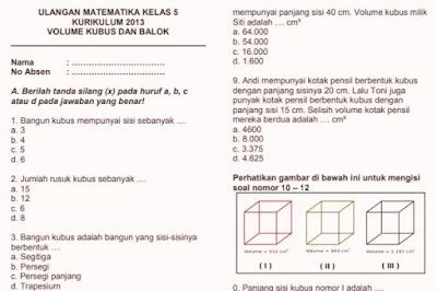 Update Soal Matematika Kelas 5 Akar Pangkat 3 Paling Update