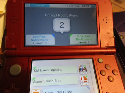 Unread Notifications transfer New Nintendo 3DS XL