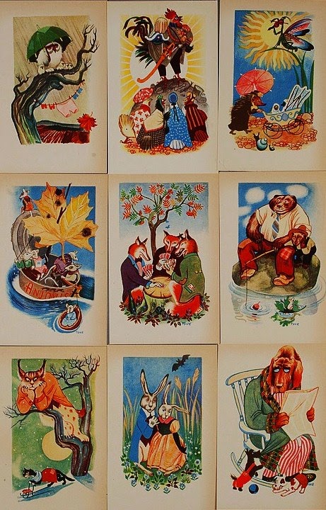 Tove Janssonin postikortit, vanha korttikokokoelma