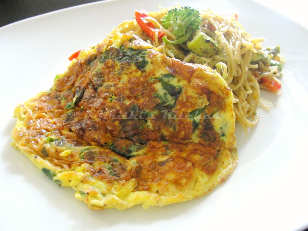 Krithi's Kitchen Pesto Pasta Primavera & One bowl Eggs Florentine