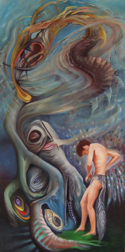 As surreais e psicodélicas pinturas de Cody Seekins Cody Seekins arte pinturas surreais psicodélicas cores oníricas