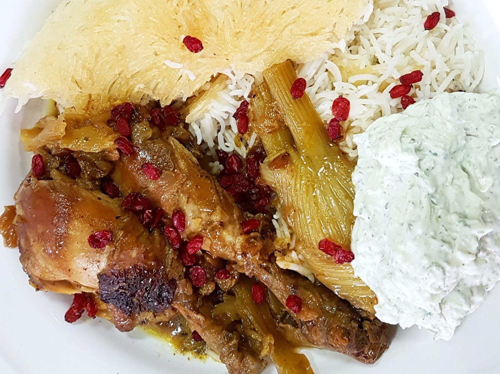 Maryam's Culinary Wonders 1243. Saffron Chicken Stew with Fennel and