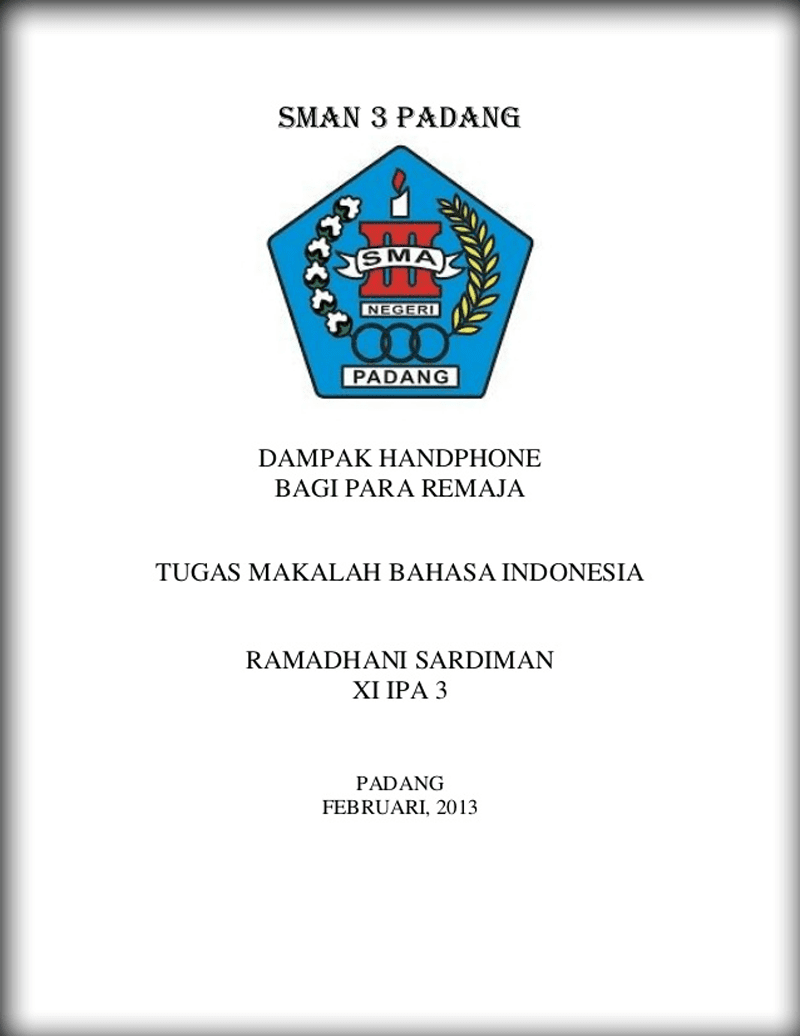 contoh tugas paper wood scribd indo