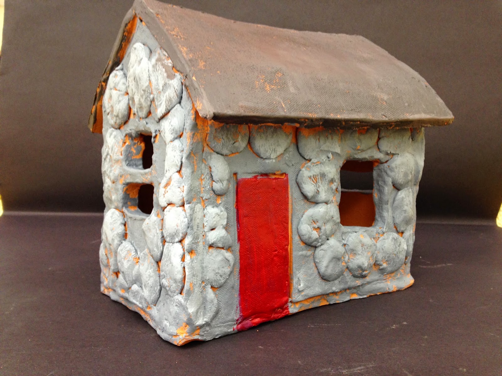Kristen Applebee Painting Ceramic Houses