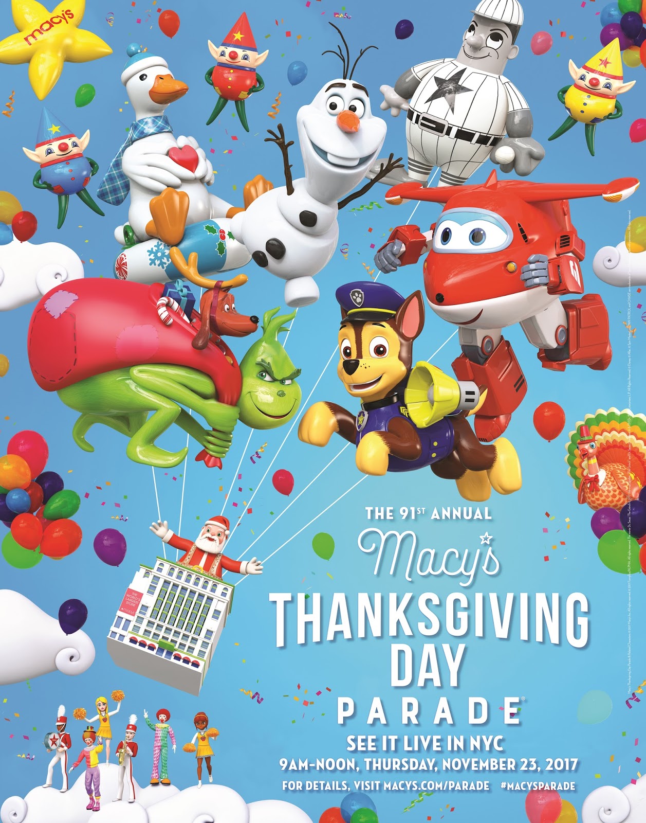 2017 Macy's Thanksgiving Day Parade Start Time and Balloon Line-Up