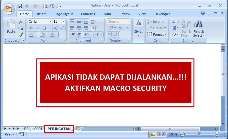 Peringatan Aktifkan Macro Security Vba Excel