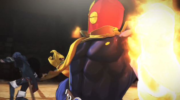 FALCON PAWNCH Captain Falcon Punch Lucina Super Smash Bros. For Wii U trailer cutscene anime