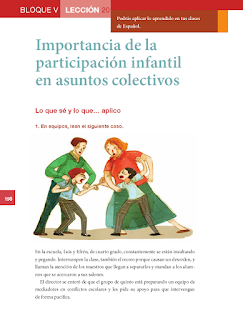 Importancia de la participación infantil en asuntos colectivos - Formación Cívica y Ética Bloque 5to 2014-2015
