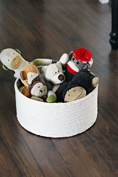 DIY Lined Rope Basket with Handles IHeart Organizing Bloglovin’