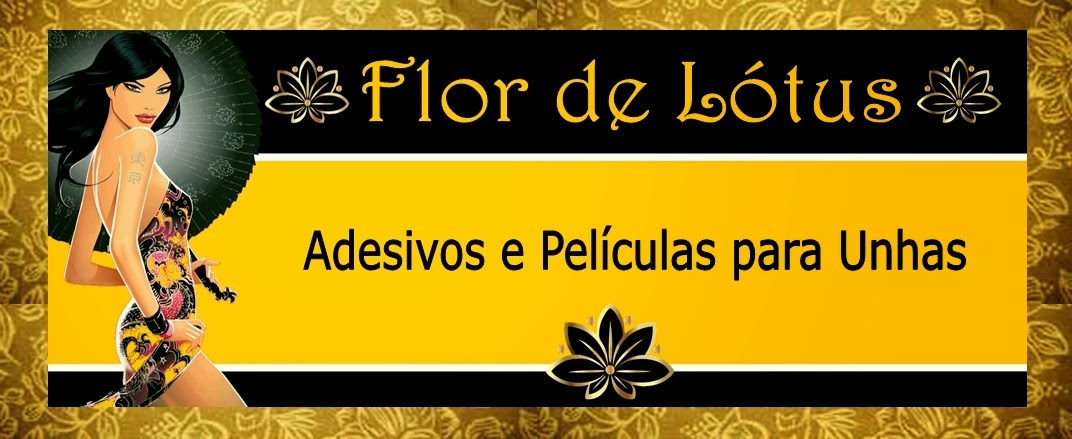 Adesivos de Unhas Flor de Lotus