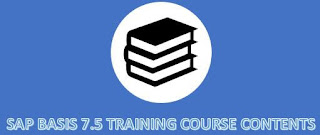 SAP BASIS 7.5 Course Contents
