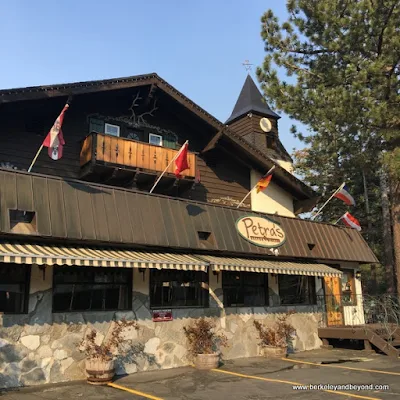 exterior of Petra's Bistro & Wine Bar in Mammoth Lakes, California