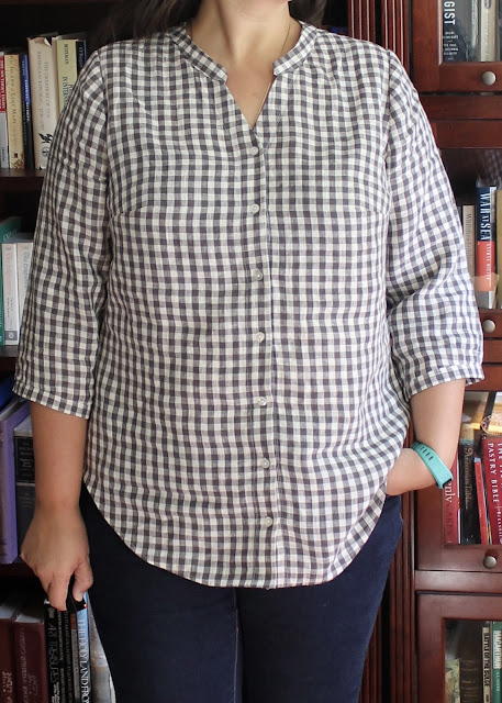 A detailed review of the Bonn Shirt pattern by Itch to Stitch.