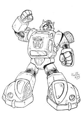Transformers Coloring Pages Bumblebee 