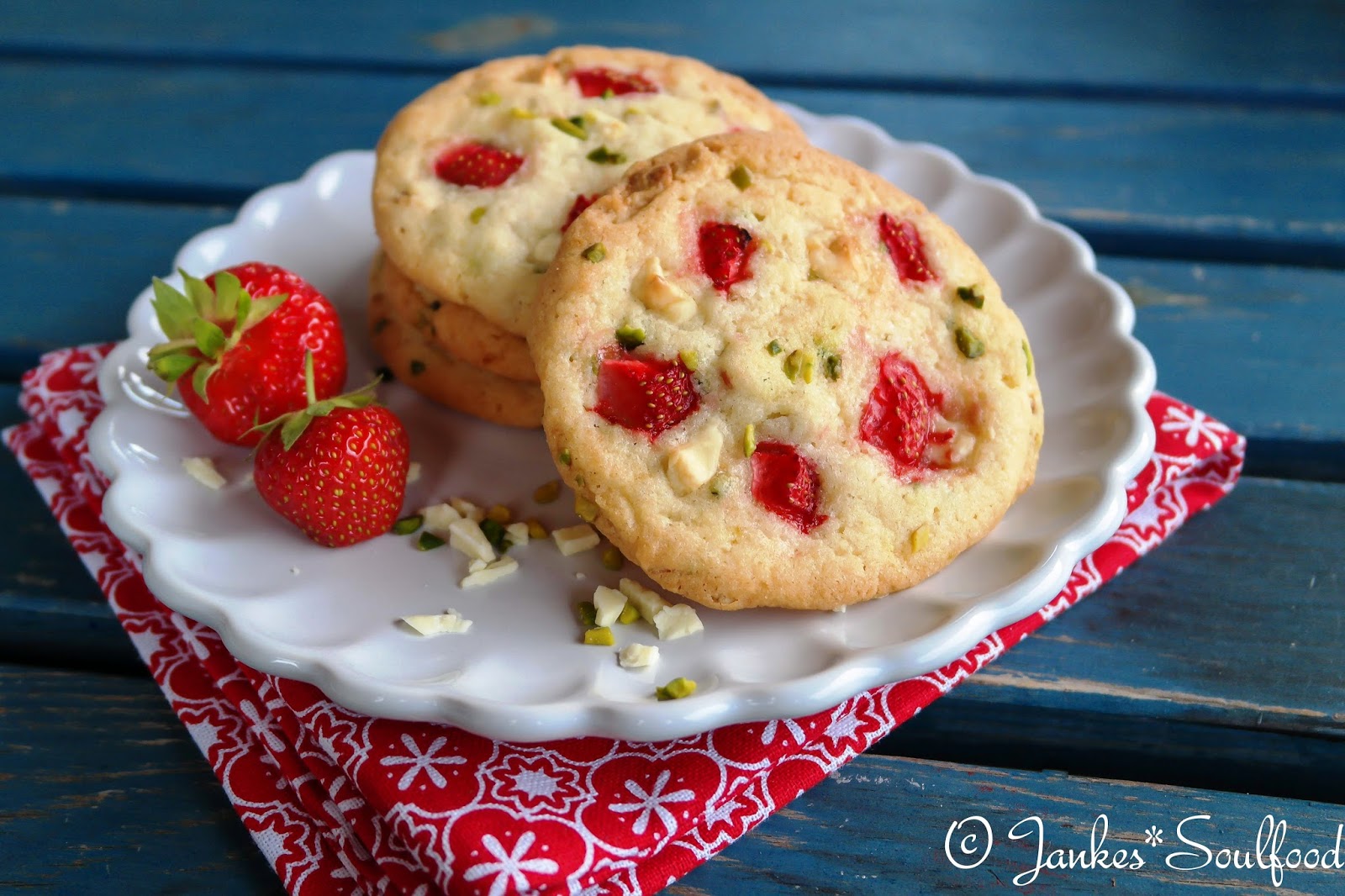 Erdbeer-Pistazien-Cookies Jankes*Soulfood