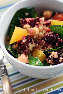 quinoa salad with roasted beets and oranges