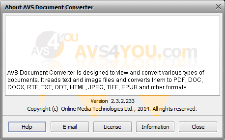 AVS Document Converter 2.3.2.233 Full Crack AVS Document Converter 2.3.2.233 Full Crack