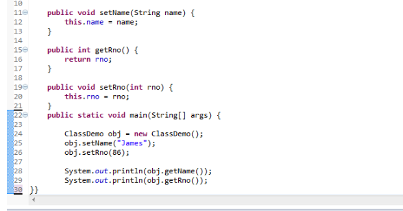 Selenium Webdriver with Java. : Encapsulation in java with example program
