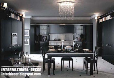Interior Decor Idea: Modern black kitchen designs, ideas, furniture ...