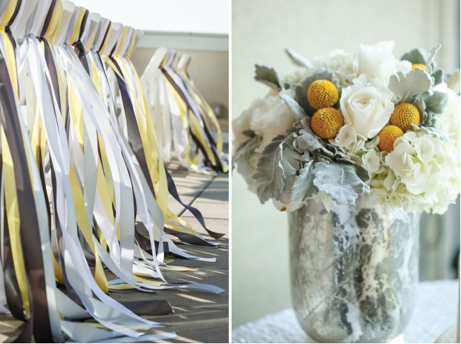 Una Boda en Amarillo, Negro y Gris.