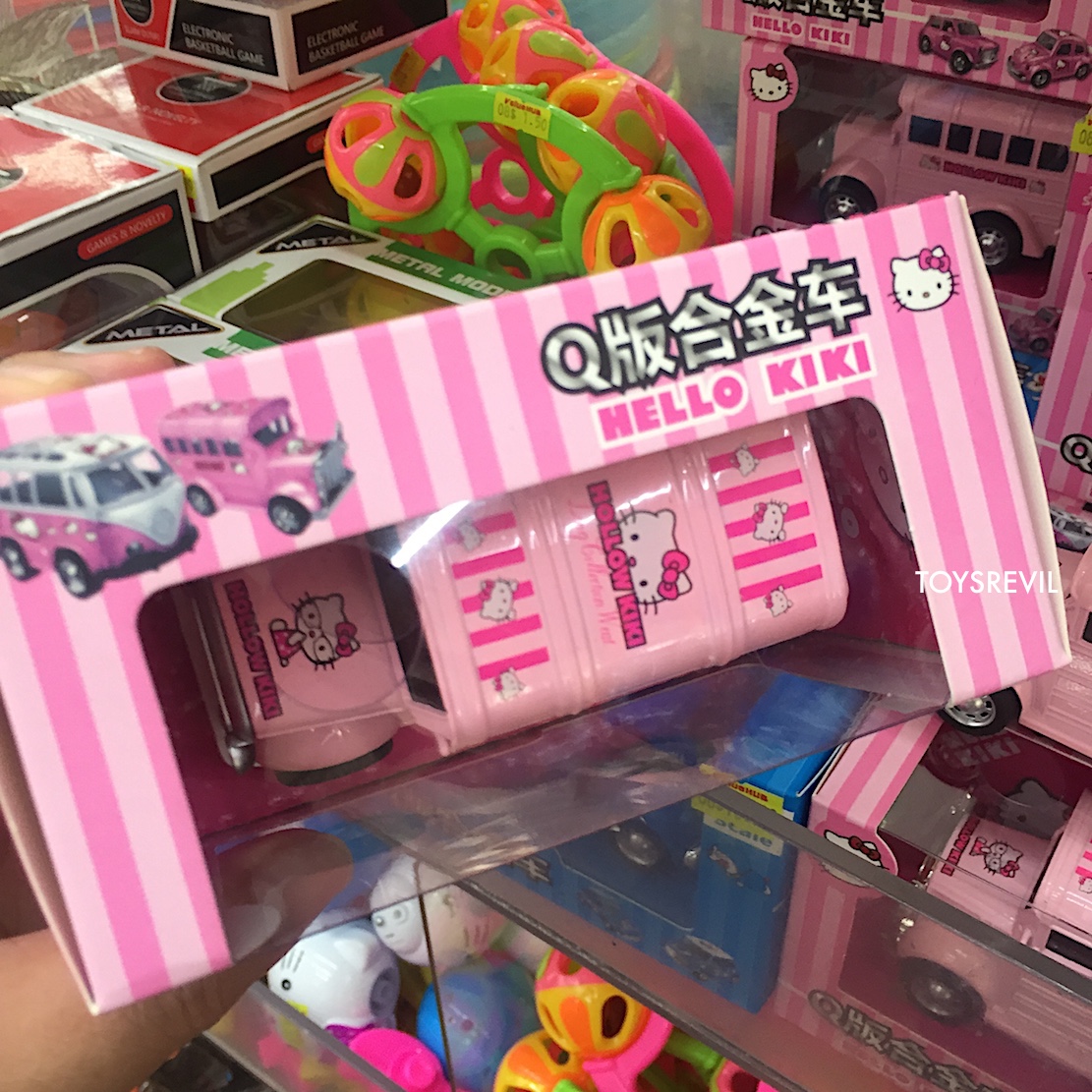 Taking A Ride with Knock-Off Hello Kitty & Doraemon Model Cars