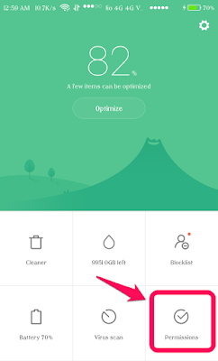Permissions Setting On MIUI Security App