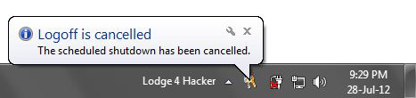 shutdown timer command shutdown timer command