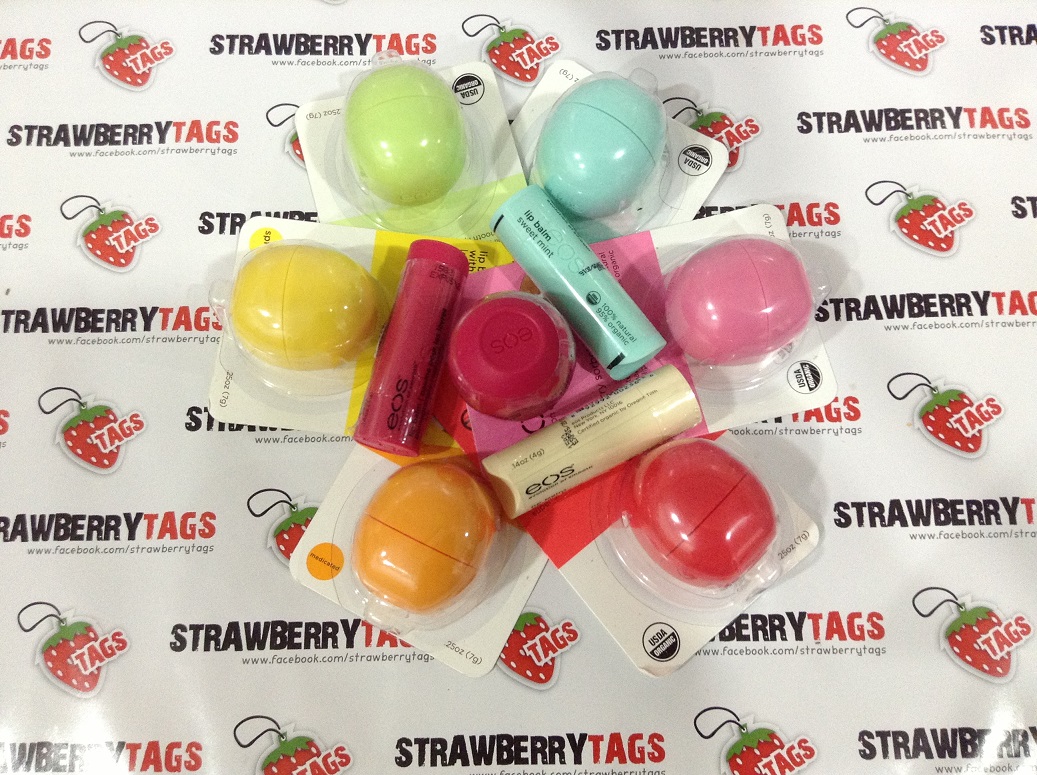 StrawBerry TaGs EOS Lip Balm Single Pack (Ready Stock in