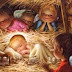 Imagenes de navidad -   Animados de navidad - Niños viendo al niño jesús durmiendo 