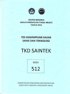 Soal SBMPTN 2014 TKDSAINTEK