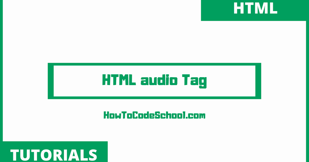 HTML audio Tag
