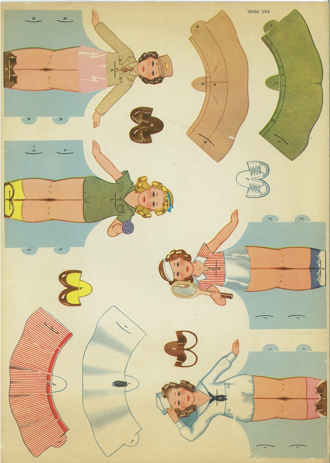 Miss Missy Paper Dolls StandUp Cut Out Dolls