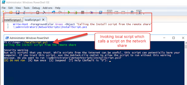 PowerShell : Trust network share to load modules & ps1