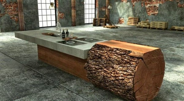 Tree trunk table – super original designs!
