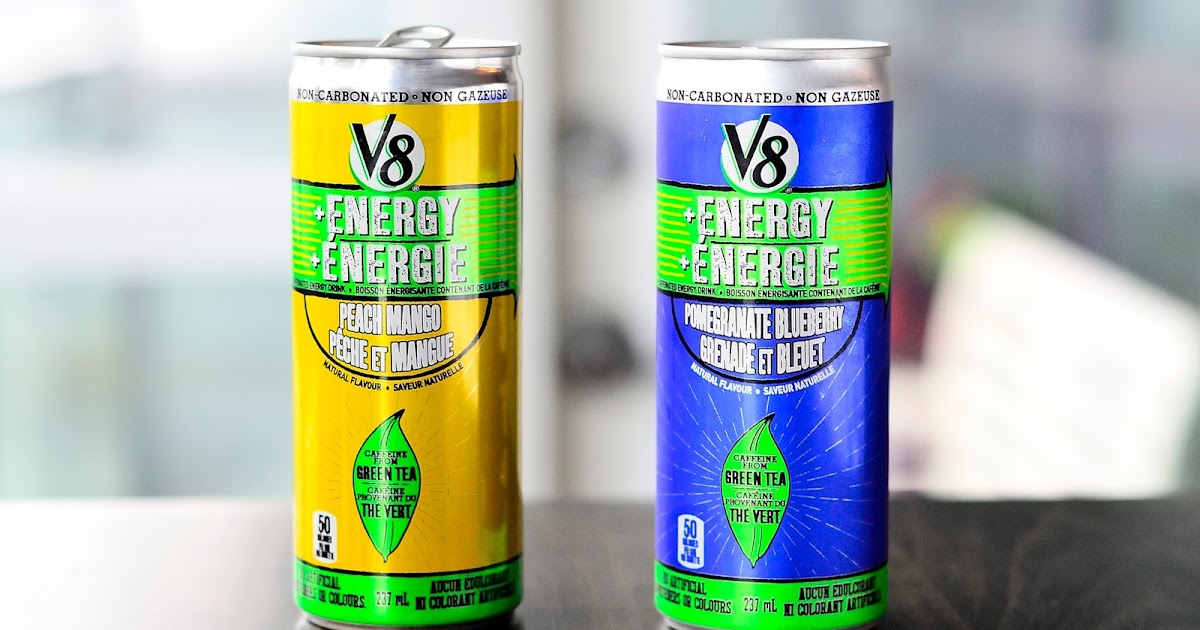 What I Drink At Work V8 Energy Drinks in Canada