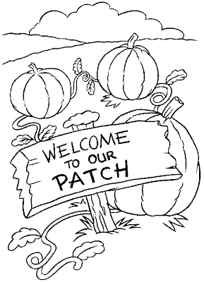 Pumpkin Patch Coloring Page 