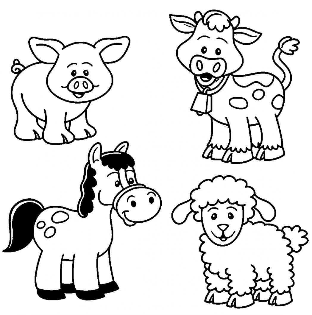 Farm Animals Pictures To Color   Important Wallpapers