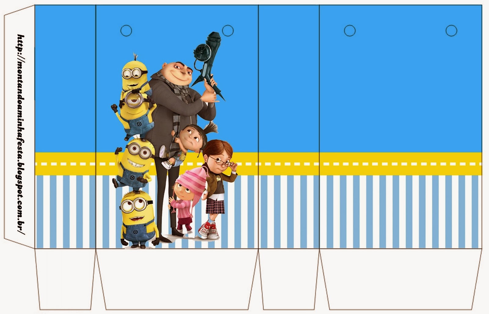 Despicable Me: Cute Free Favor Boxes.