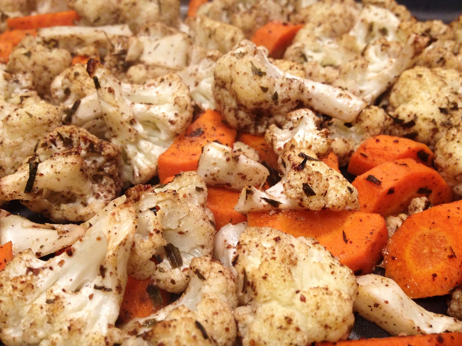 what's for sups? Oven Roasted Cauliflower with Sumac & Tarragon