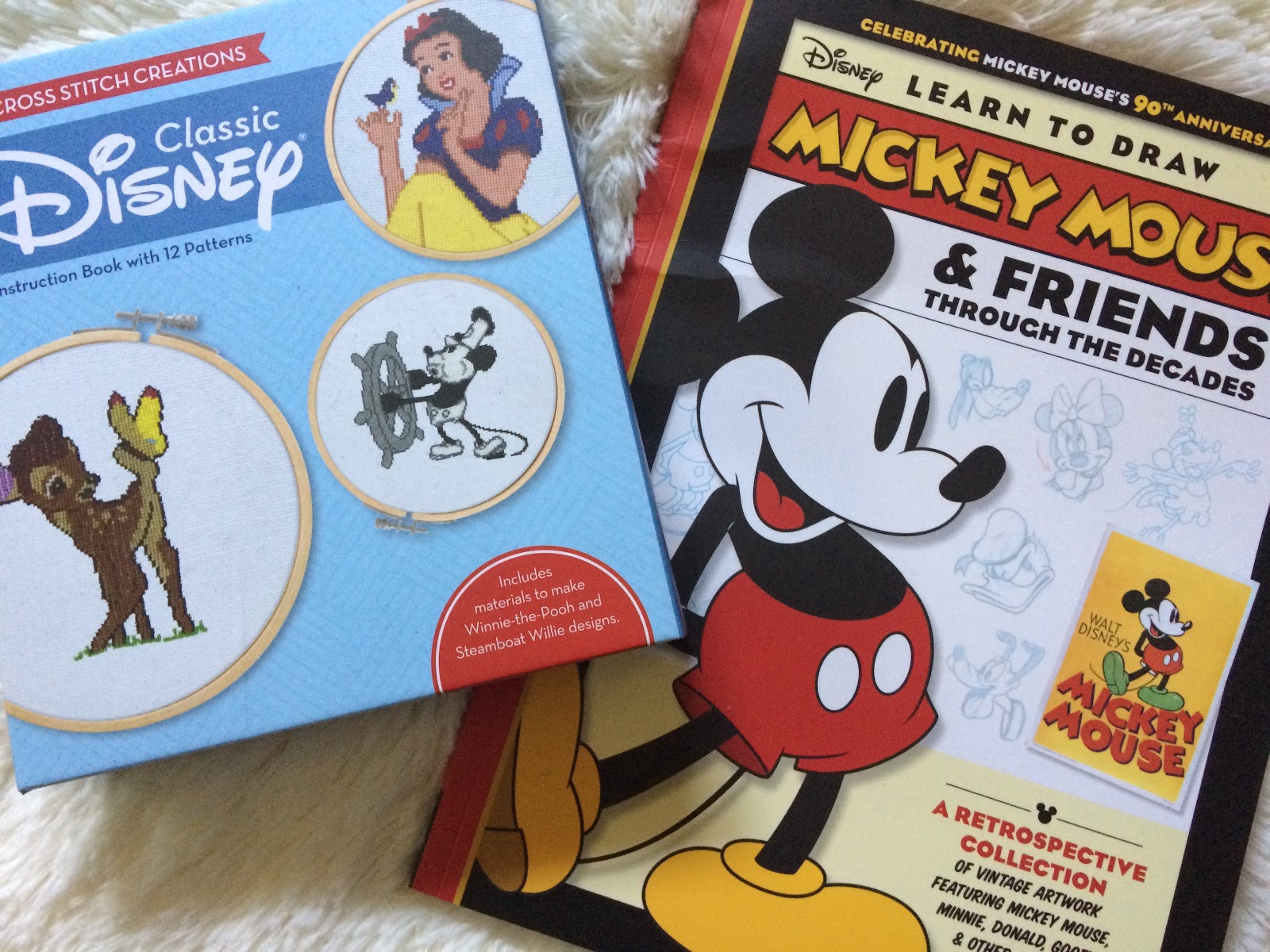 Disney Classic Cross Stitch Kit - 12 Patterns Featuring Classic Disney Characters