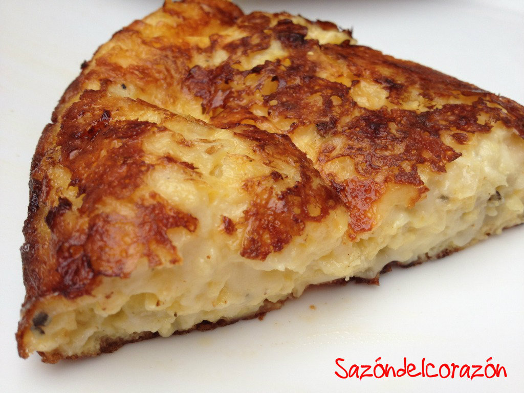 Sazón del corazón Tortilla de huevo con coliflor