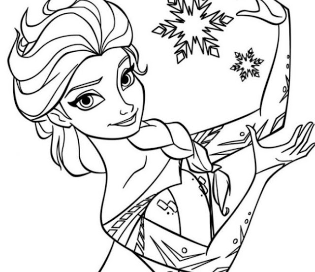 Gambar Mewarnai Elsa Frozen ~ Gambar Mewarnai Lucu