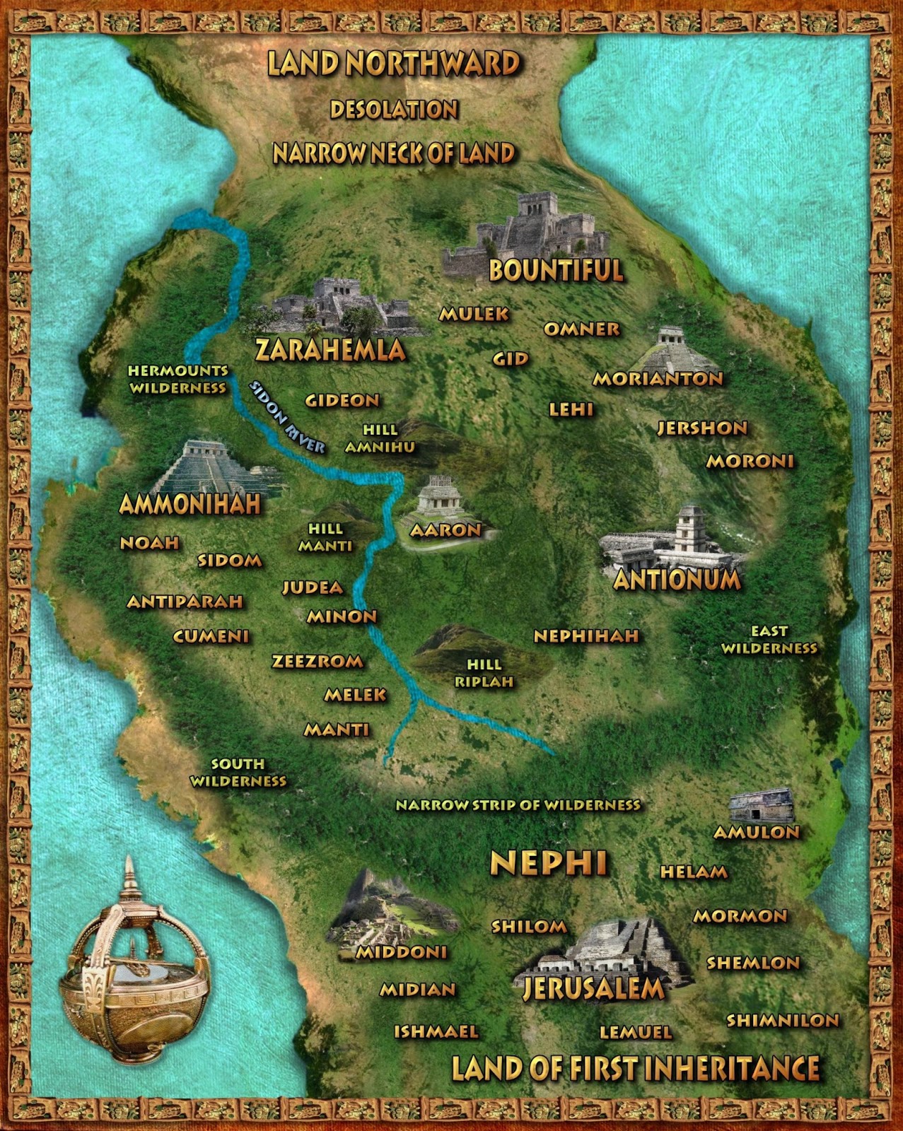 Xibalba - Book Of Mormon Map