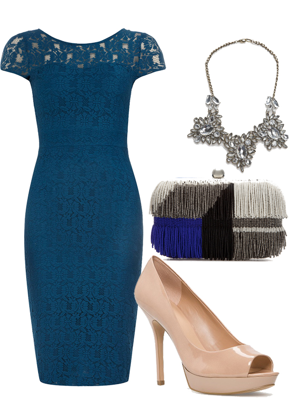 Vestido Azul Vestido Azul Y Zapatos