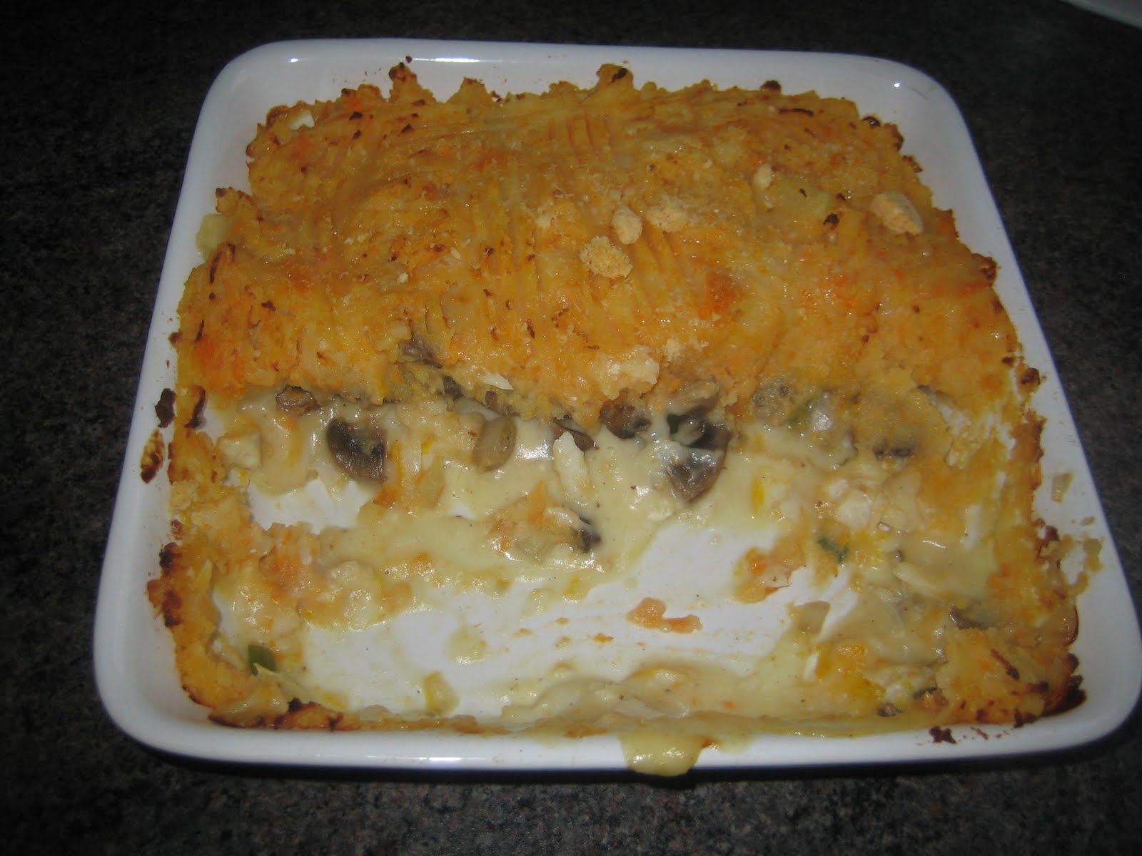 Pixie's Crafty Friday Feast Smoked Haddock and Mushroom Pie