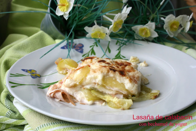 Lasaña De Calabacín Con Bechamel De Yogur
