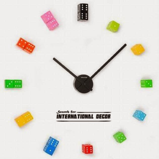diy wall clock, cool wall clocks,creative wall clocks,playful wall clock