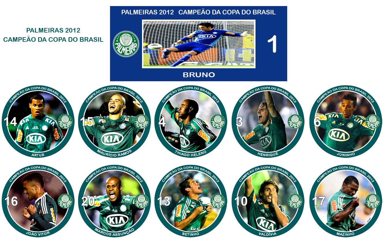 Tribuna Do Botão Palmeiras 2012 Campeão Da Copa Do Brasil