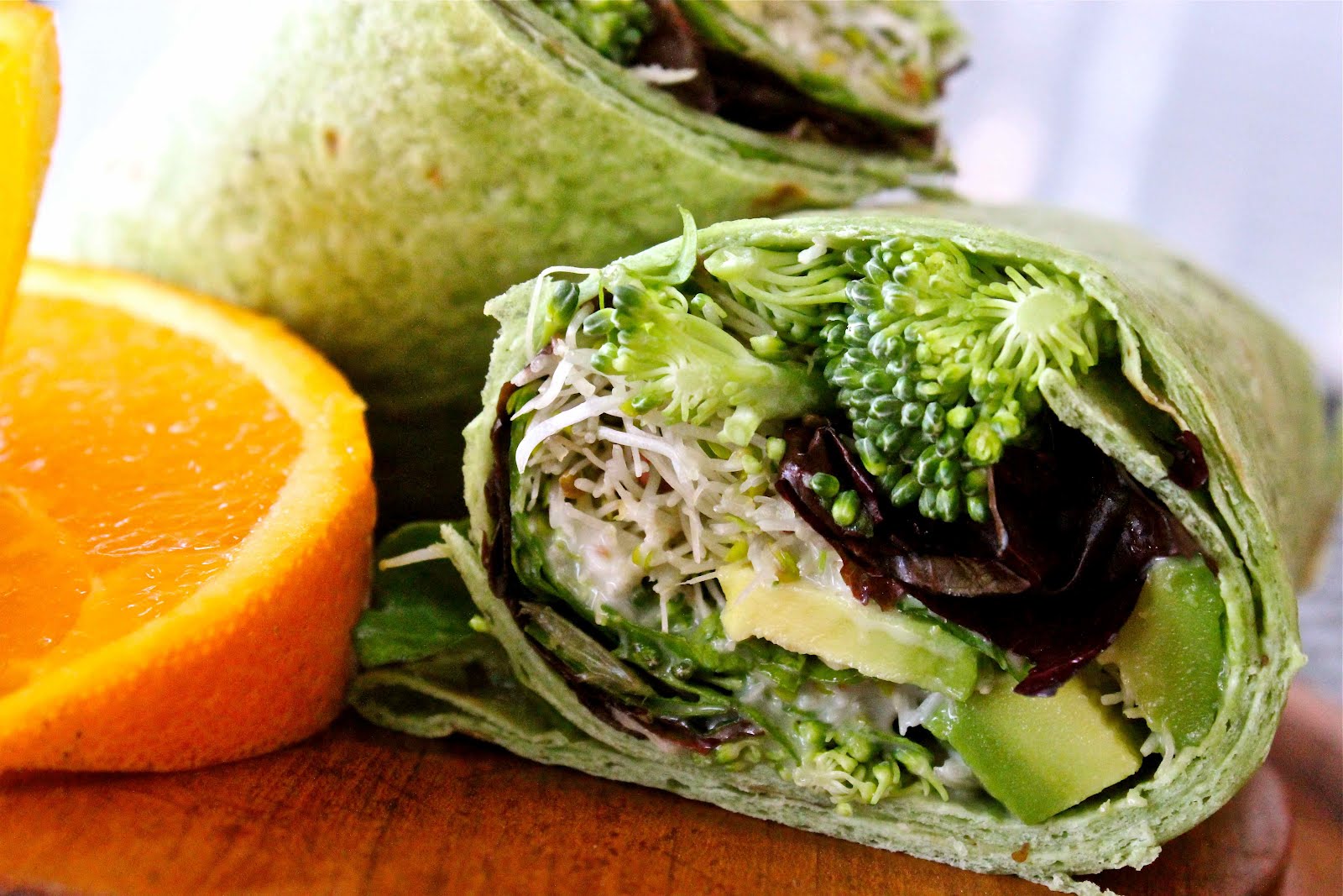 The Allen Family Blog: Garden Spinach Herb Wraps